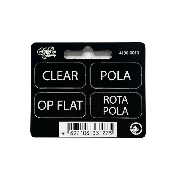 General Tabs CLEAR, POLA, OP FLAT, ROTA POLA Filter Tabs