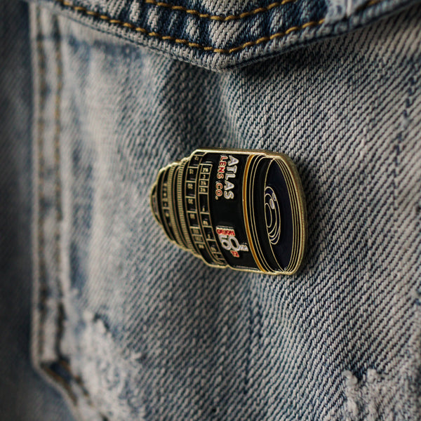 50mm Atlas Anamorphic Lens Enamel Pin