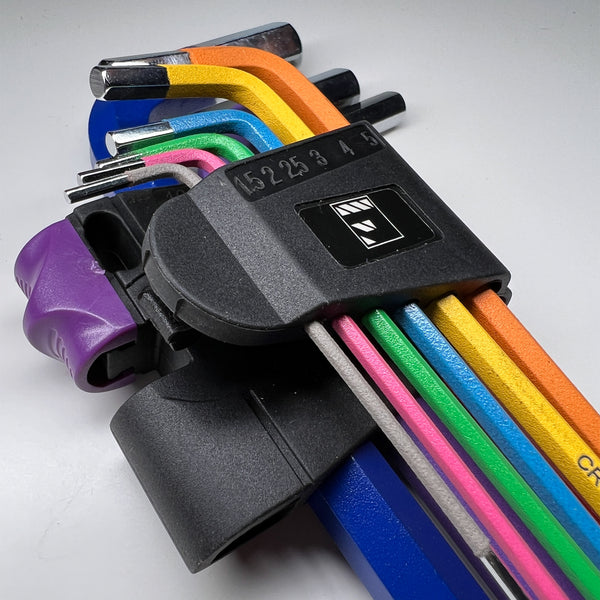 9-Piece Hex Key Allen Key Set, Chrome Vanadium Steel with Holder – Metric