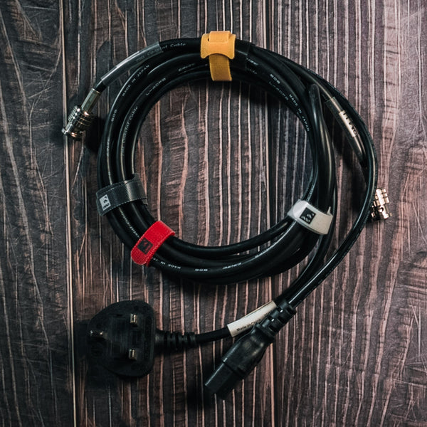 105 Reusable Hook and Loop Ties in 7 Colors 5.9 inches (15 cm)