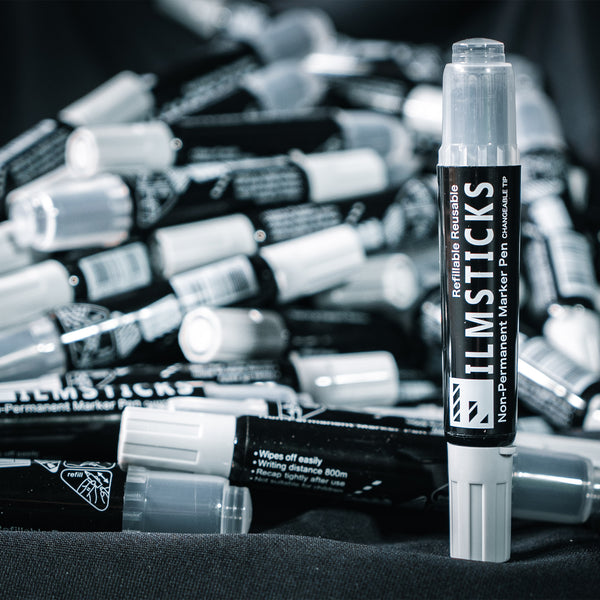 Filmsticks Reusable Non-Permanent Acrylic Board Black Marker Pen Kit