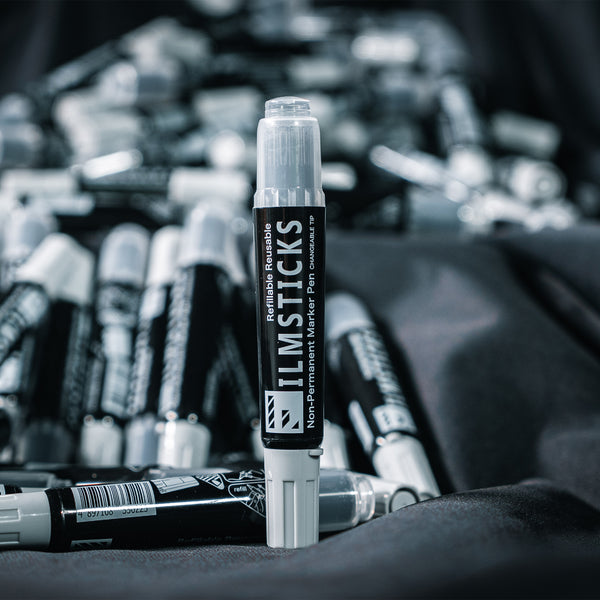 Filmsticks Reusable Non-Permanent Acrylic Board Black Marker Pen Kit