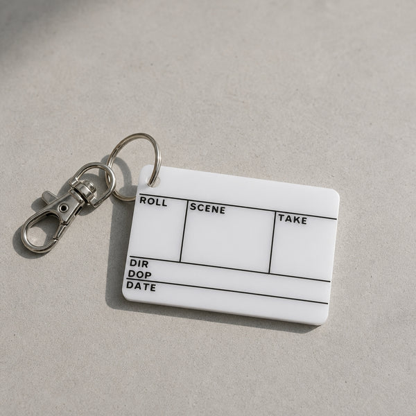 Filmsticks Nano Slate Keychain (Upcycled Graded Acrylic Board)