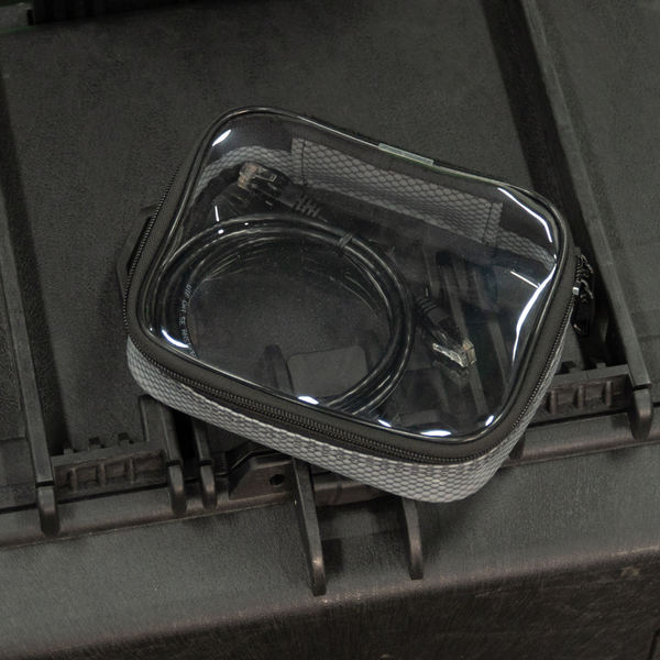 [UPGRADED] 1-Piece Transparent (TPU) Storage Case – Black