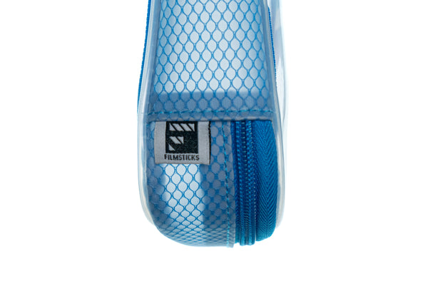 Set of 3 Transparent (TPU) Storage Cases – Blue